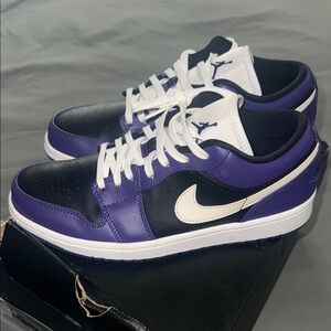 Jordan Athletic Shoes - Purple, Black, and White